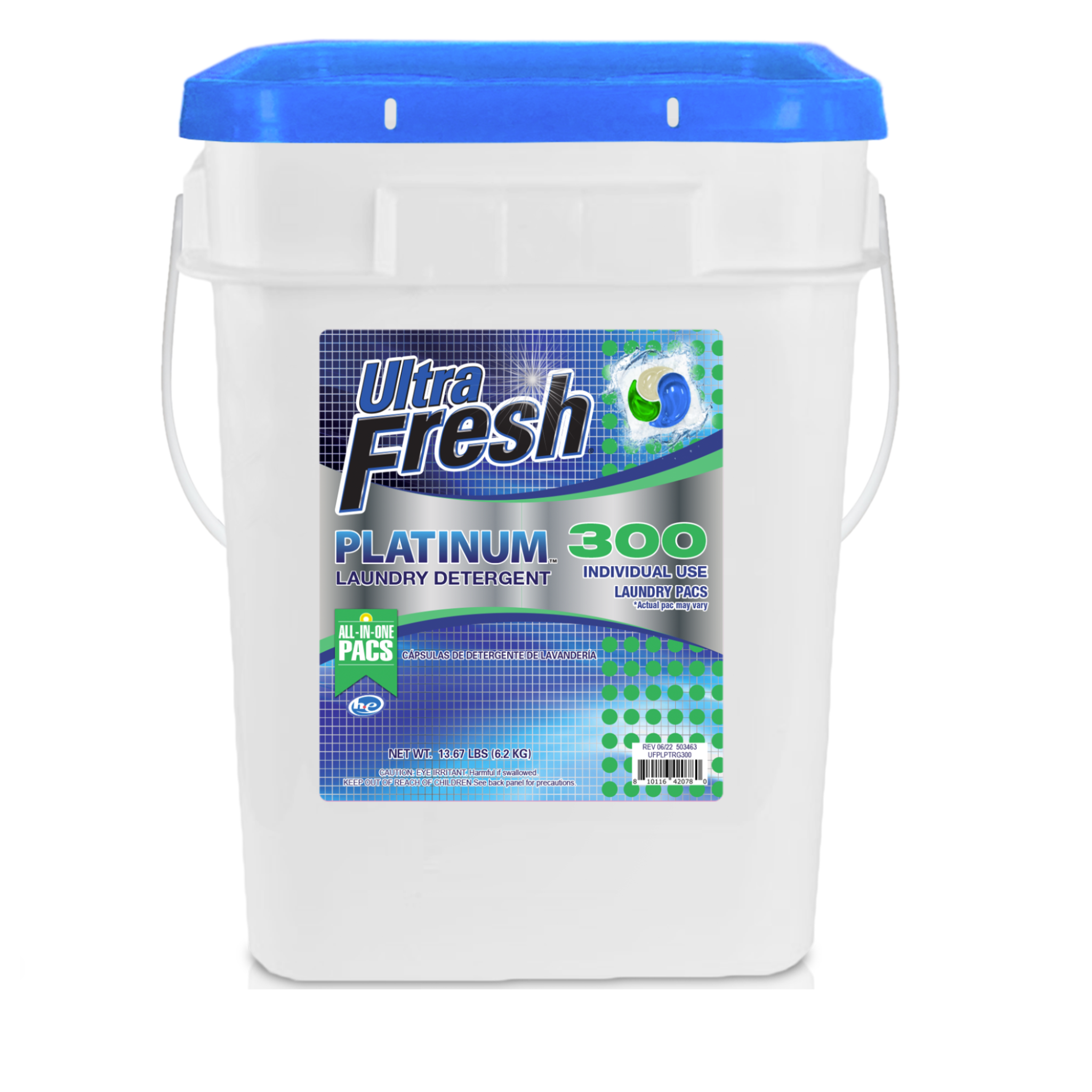 Ultra Fresh Tripod 3 in 1 - Green & Blue Laundry Pods - 300 Count