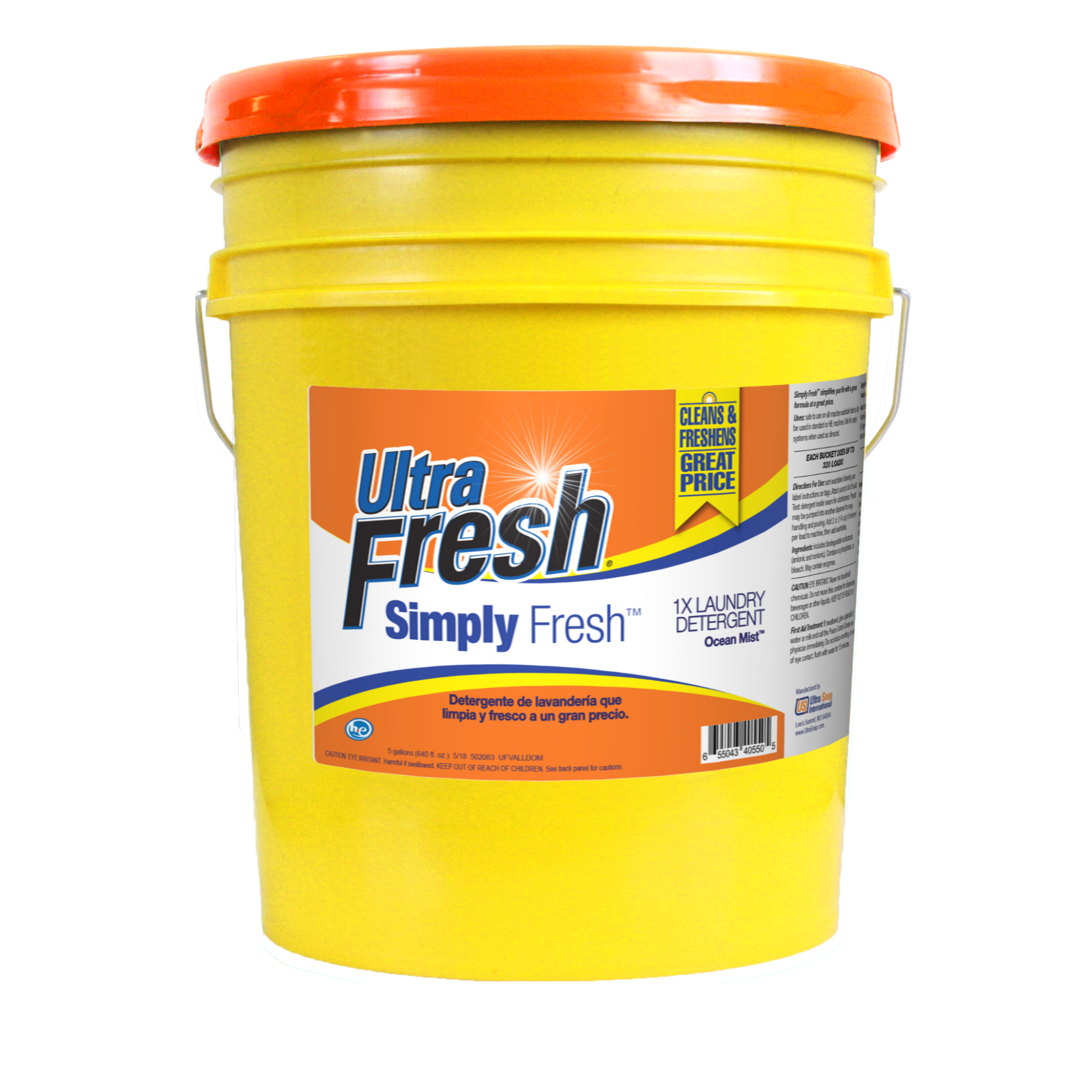 Simply Fresh Ocean Mist Laundry Detergent - 5 Gallons