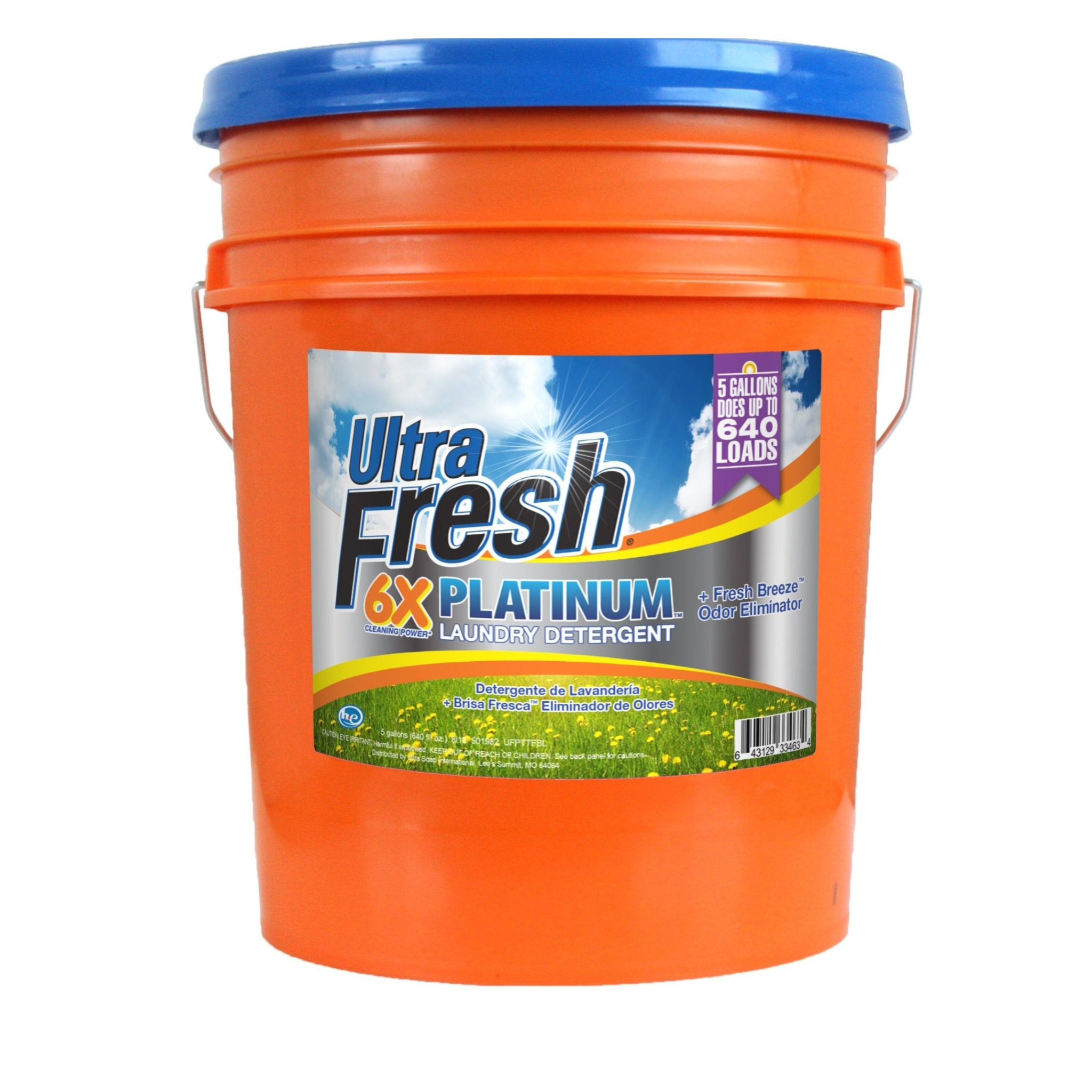 Ultra Fresh Platinum Fresh Breeze 6X Laundry Detergent - 5 Gallons