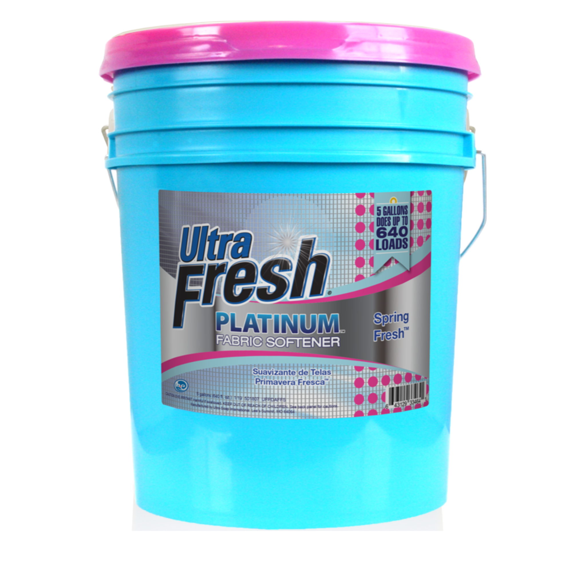 Ultra Fresh Platinum Spring Fresh Fabric Softener - 5 Gallon