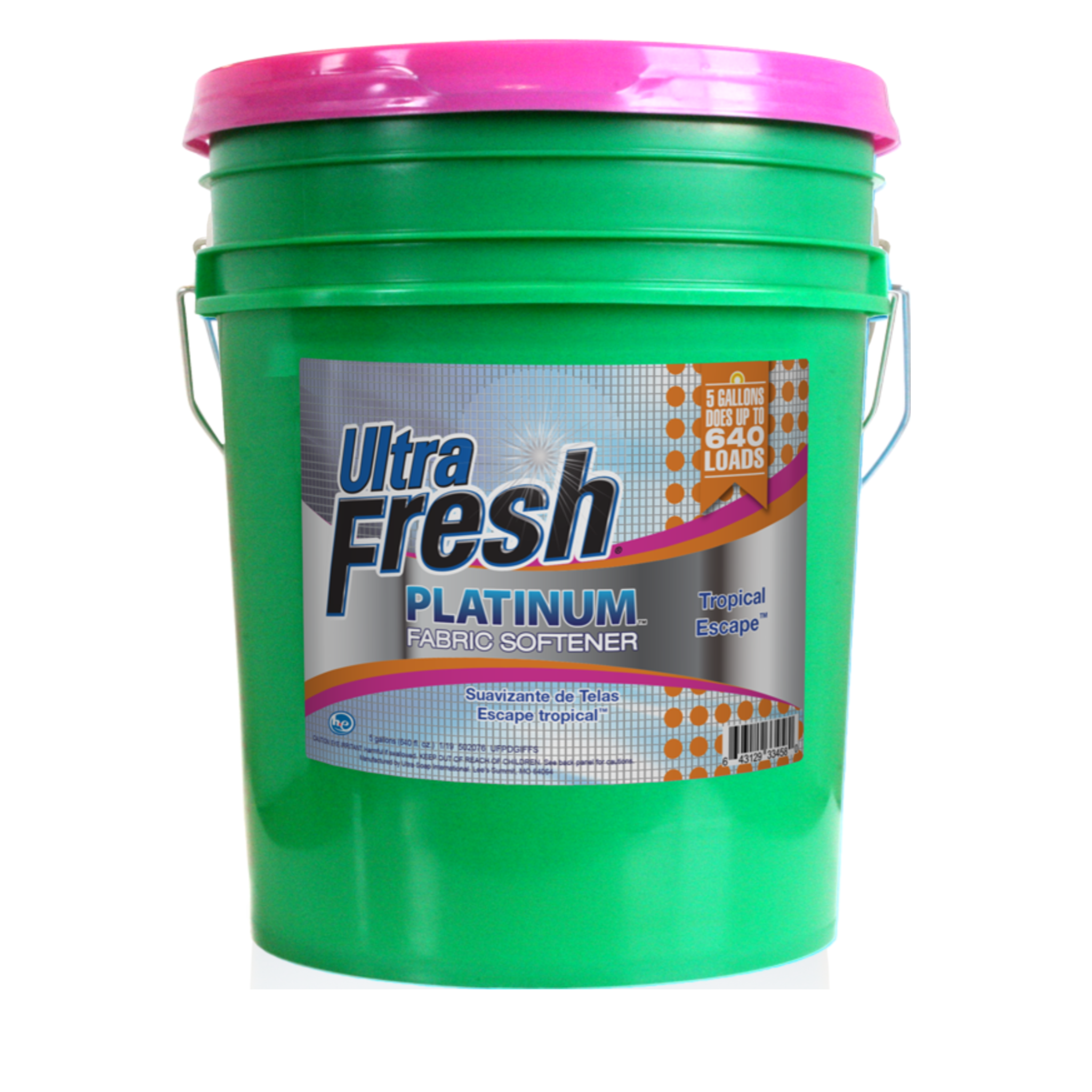Ultra Fresh Platinum Tropical Escape Fabric Softener - 5 gallons