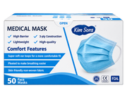 Disposable Medical Face Masks – 50 Count