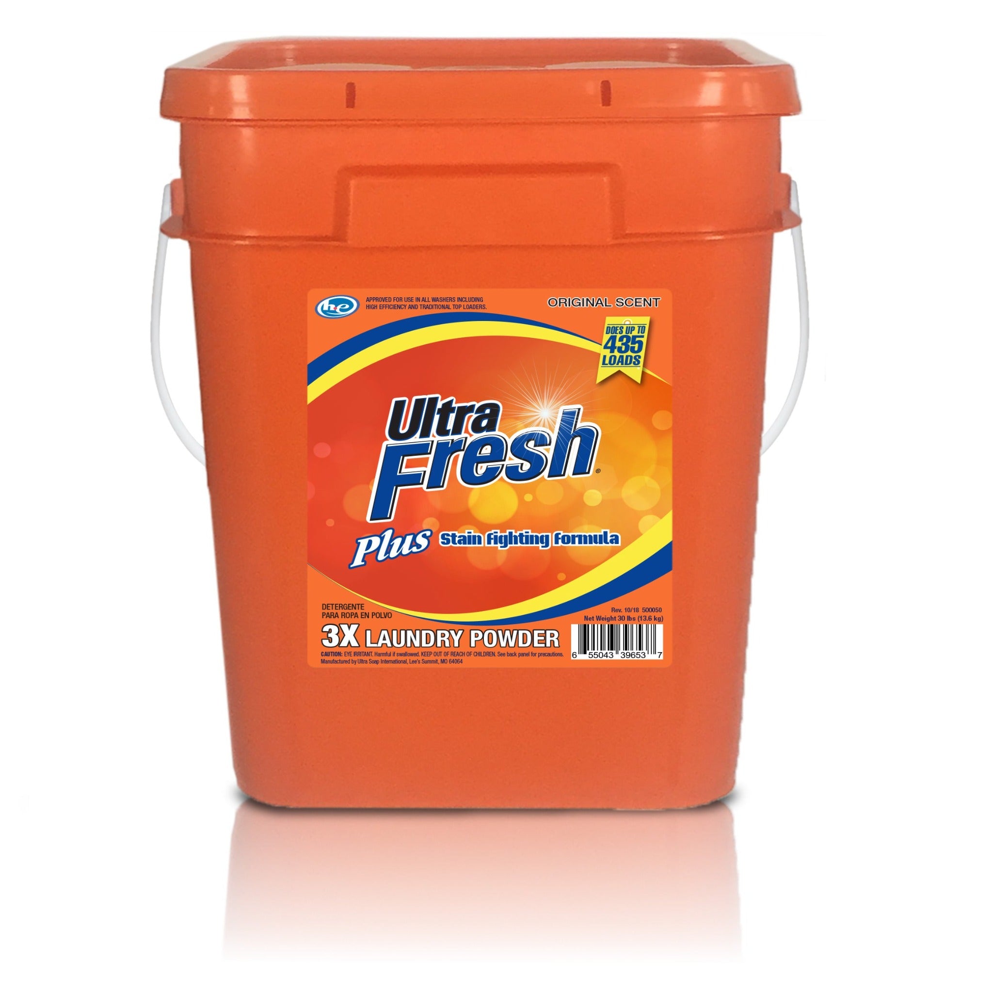 Ultra Fresh® 2x Laundry Powder Plus Stain Fighting Formula™ - Original Scent - 30 lbs. bucket