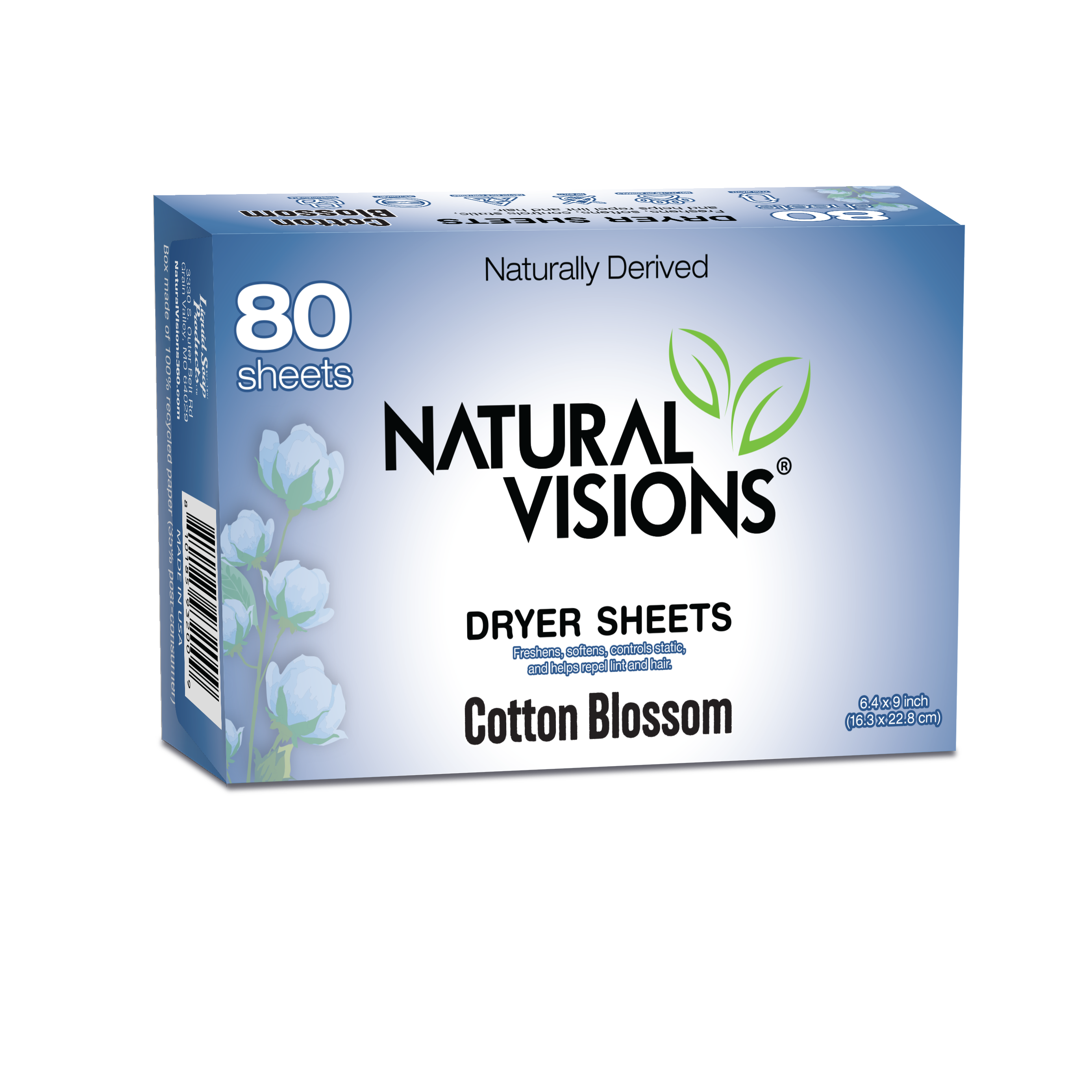 Natural Visions® Dryer Sheets