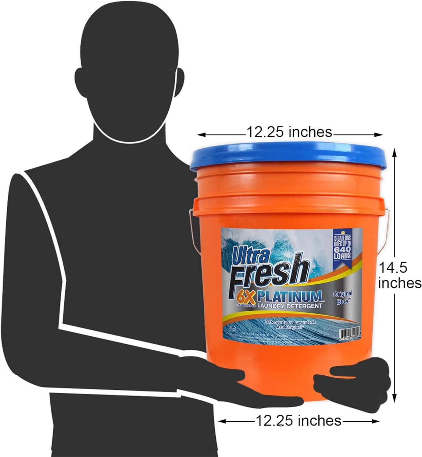 Ultra Fresh® 6X Platinum™ Laundry Detergent - Original Blue™ - 5 Gallons