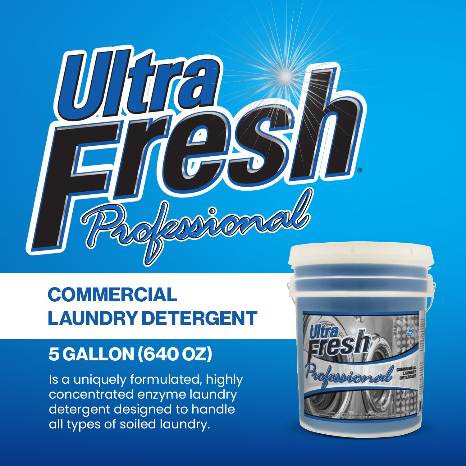 Ultra Fresh® Professional™ Commercial Laundry Detergent - 5 Gallons