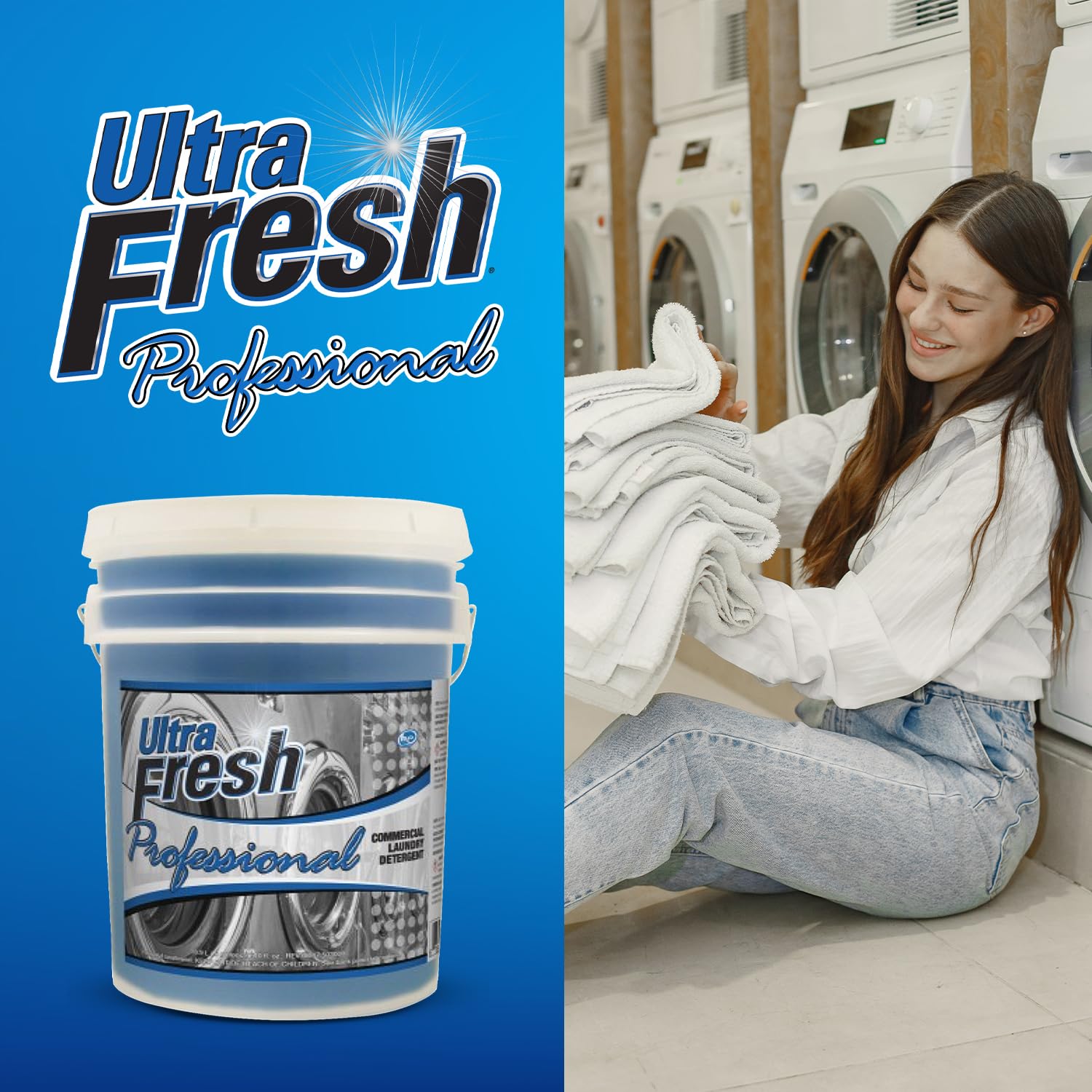 Ultra Fresh® Professional™ Commercial Laundry Detergent - 5 Gallons