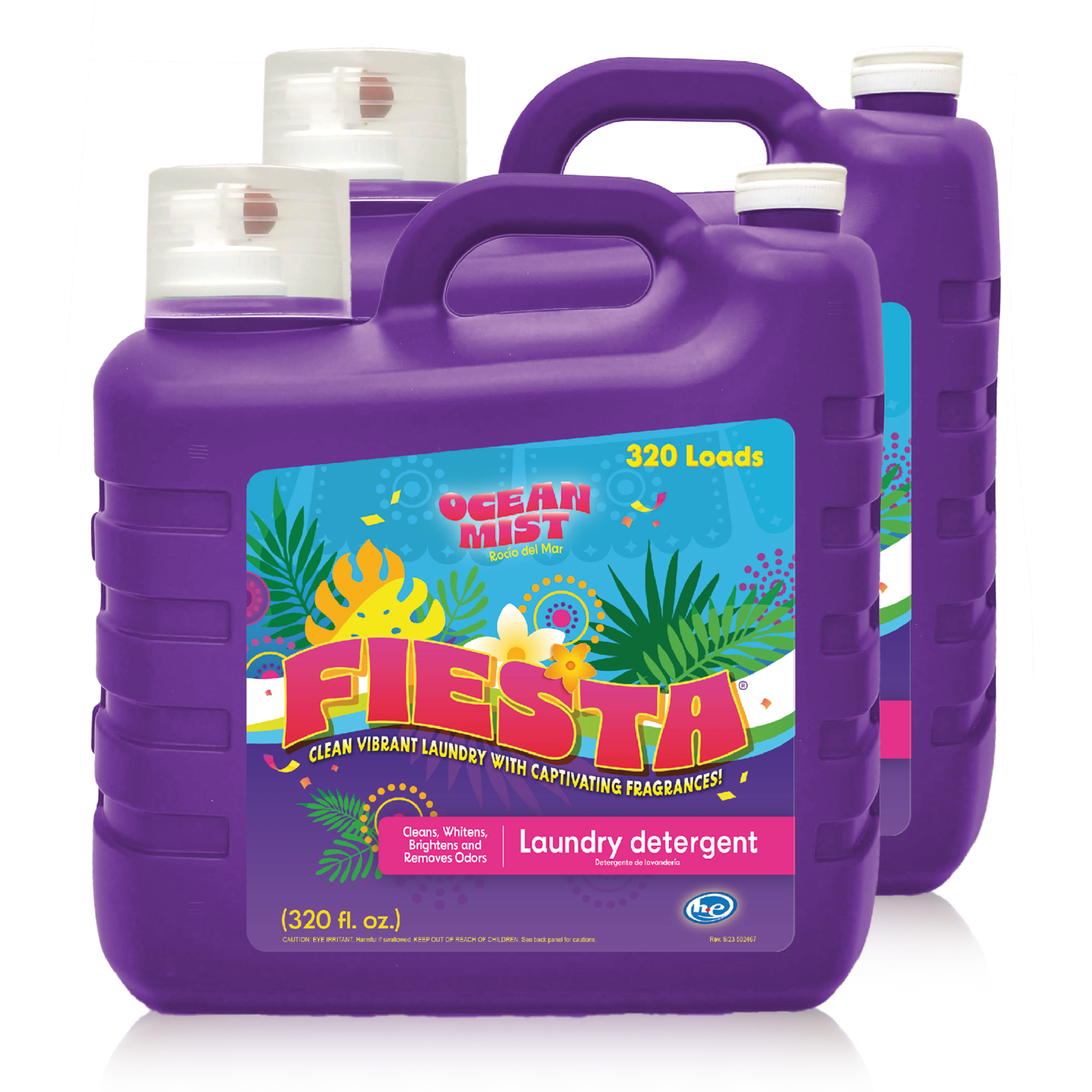 FIESTA Laundry Detergent - Ocean Mist™ - 320 oz. (Case of 2 - 640 oz. total)