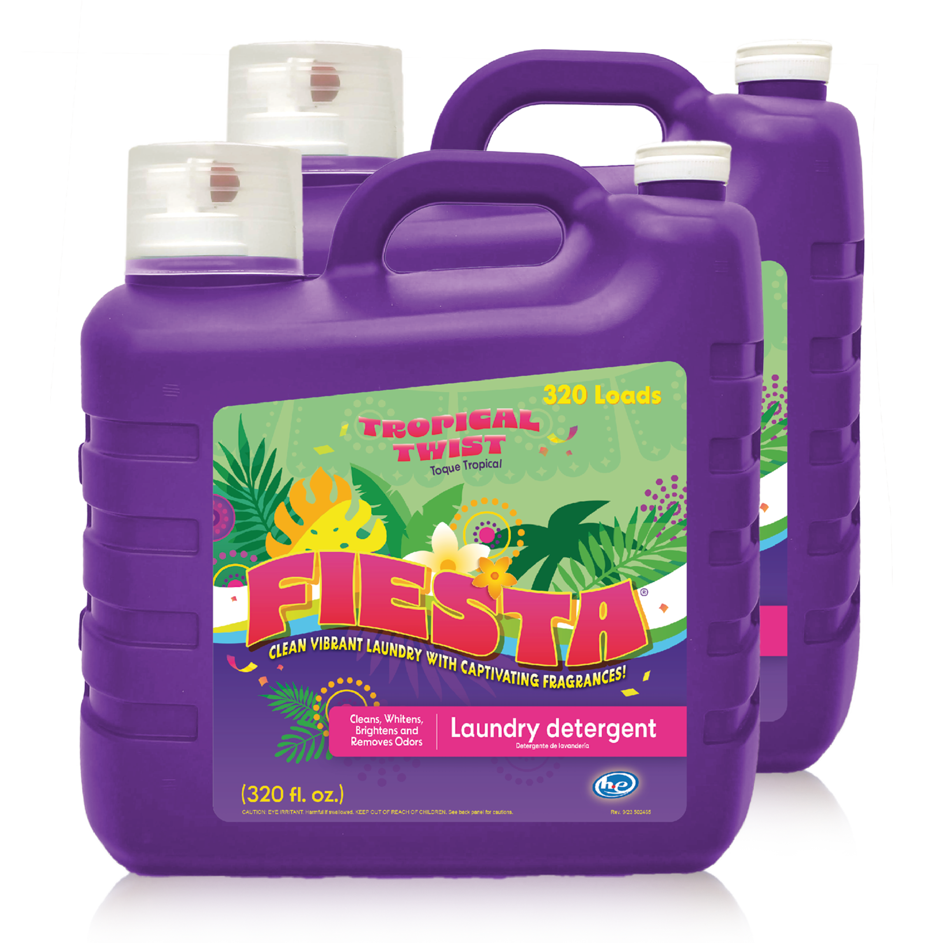 FIESTA Laundry Detergent - Tropical Twist™ - 320 oz. (Case of 2 - 640 oz. total)