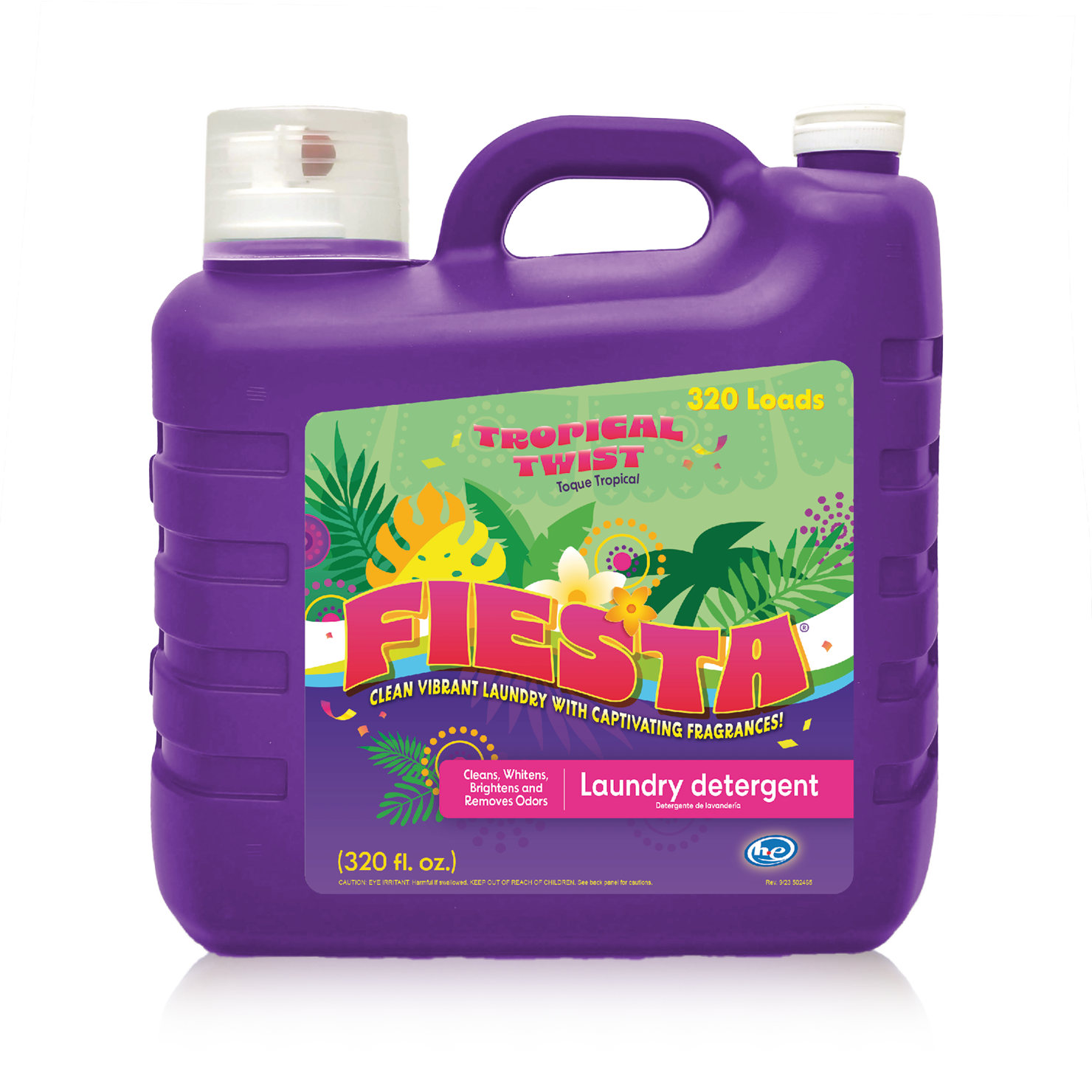 FIESTA Laundry Detergent - Tropical Twist™ - 320 oz. (Case of 2 - 640 oz. total)