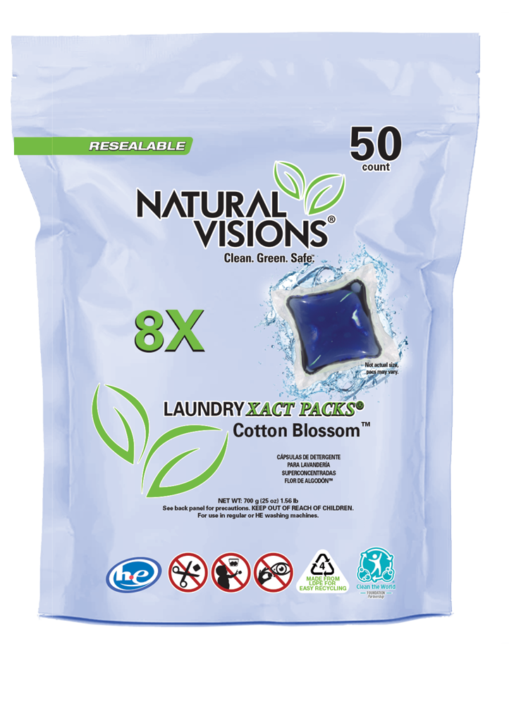 Natural Visions® Laundry Detergent Pacs - 50 Count