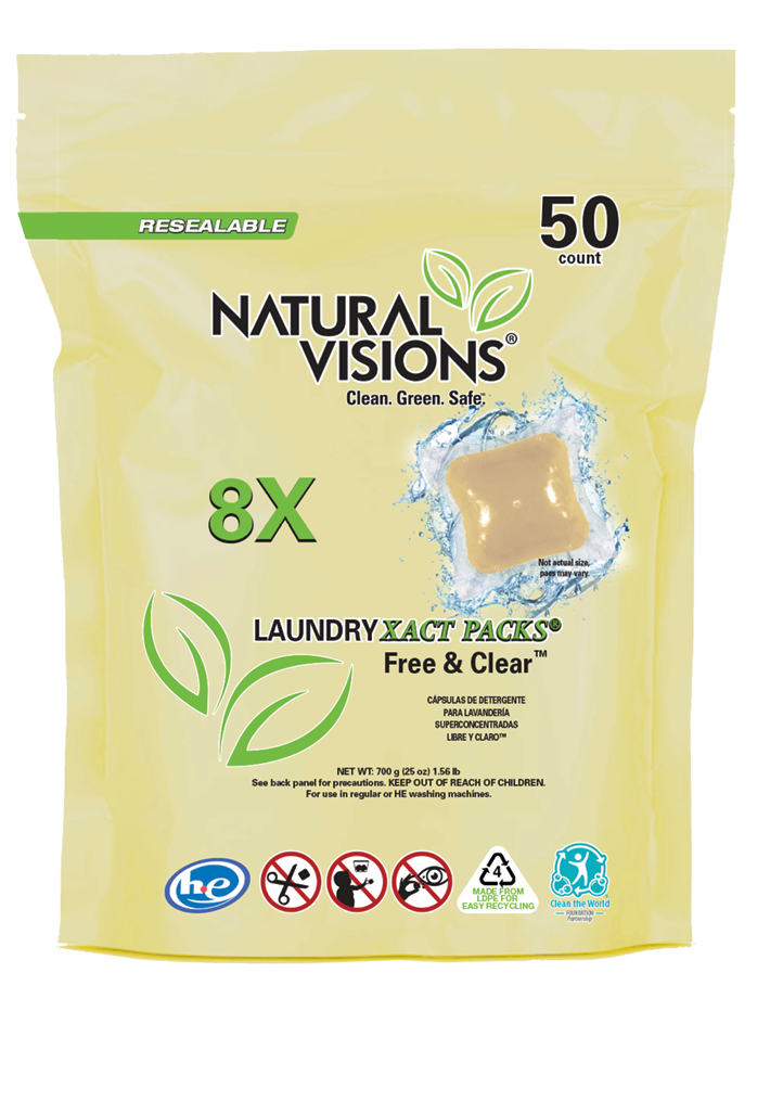 Natural Visions® Laundry Detergent Pacs - 50 Count