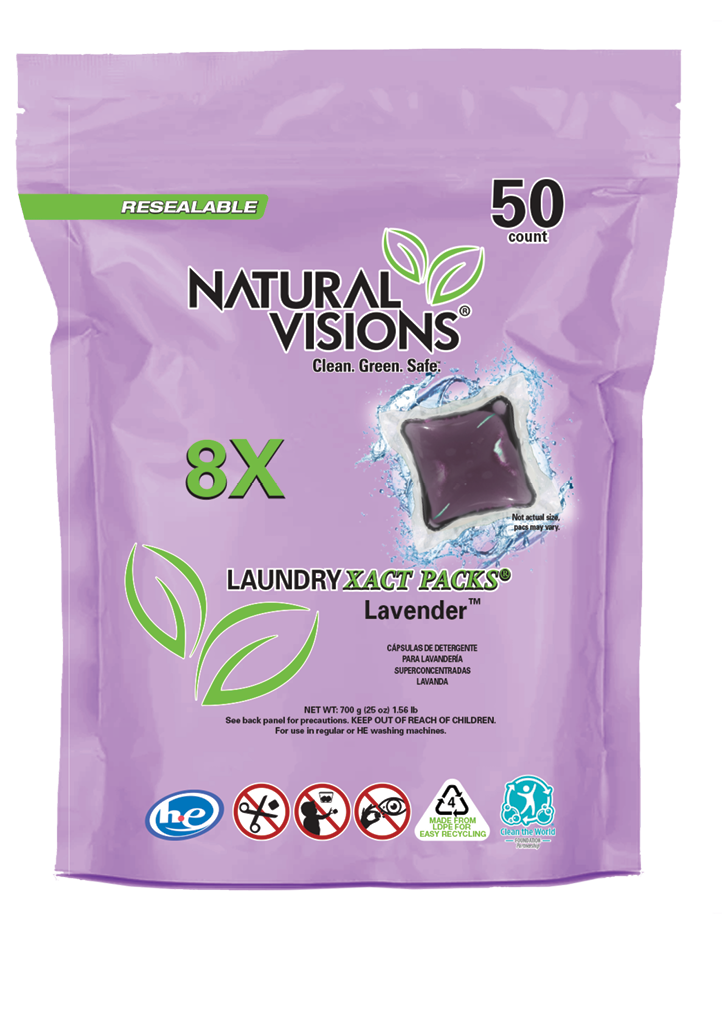Natural Visions® Laundry Detergent Pacs - 50 Count