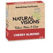 Natural Visions Tallow & Oatmeal - Cherry Almond - 4 oz. Bar Soap