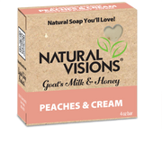 Natural Visions Goat's Milk & Honey - Peaches & Cream  - 4 oz. Bar Soap