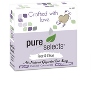 Pure Selects Vegan & Glycerin - Free & Clear - 4 oz. Bar Soap