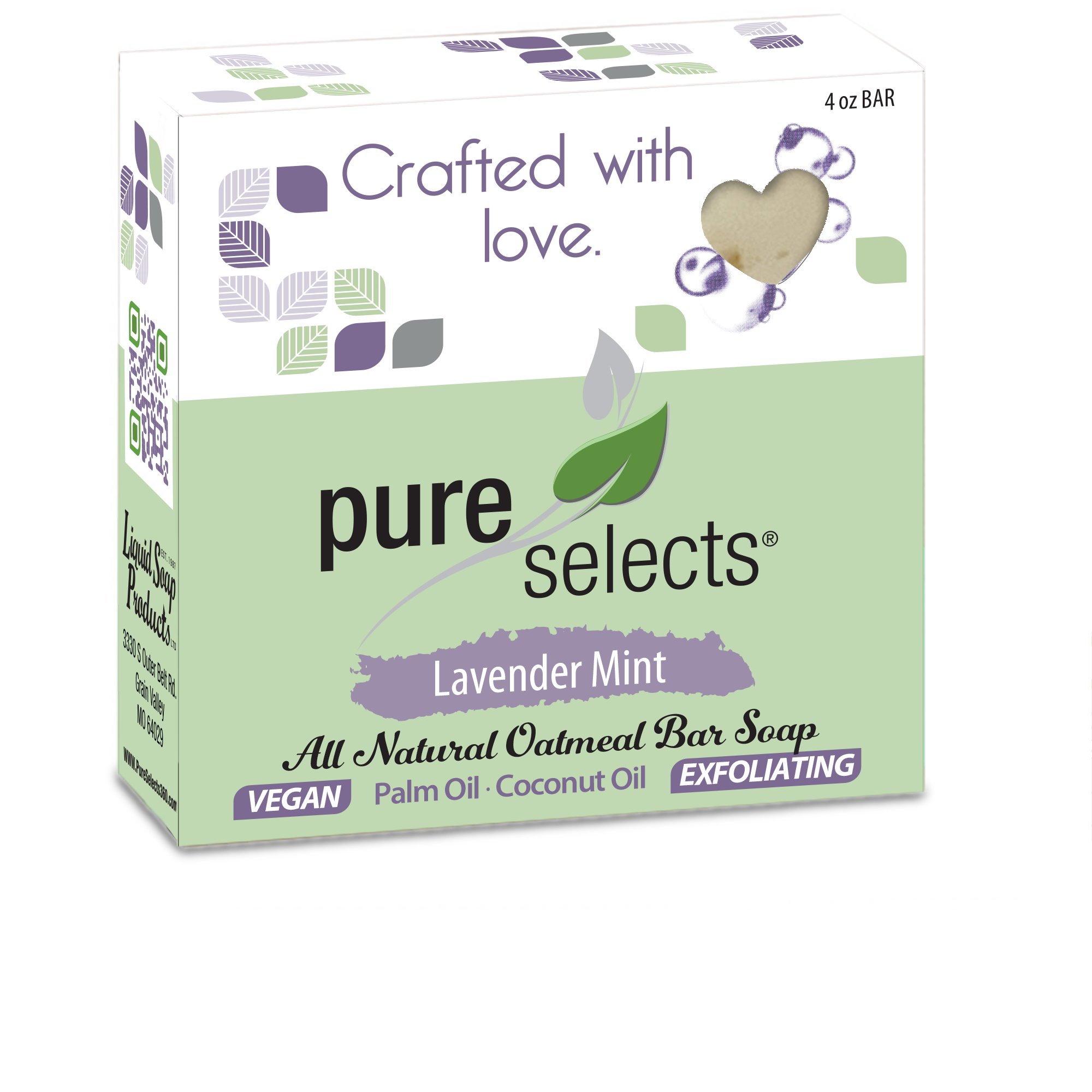 Pure Selects Vegan & Glycerin - Lavender Mint  - 4 oz. Bar Soap