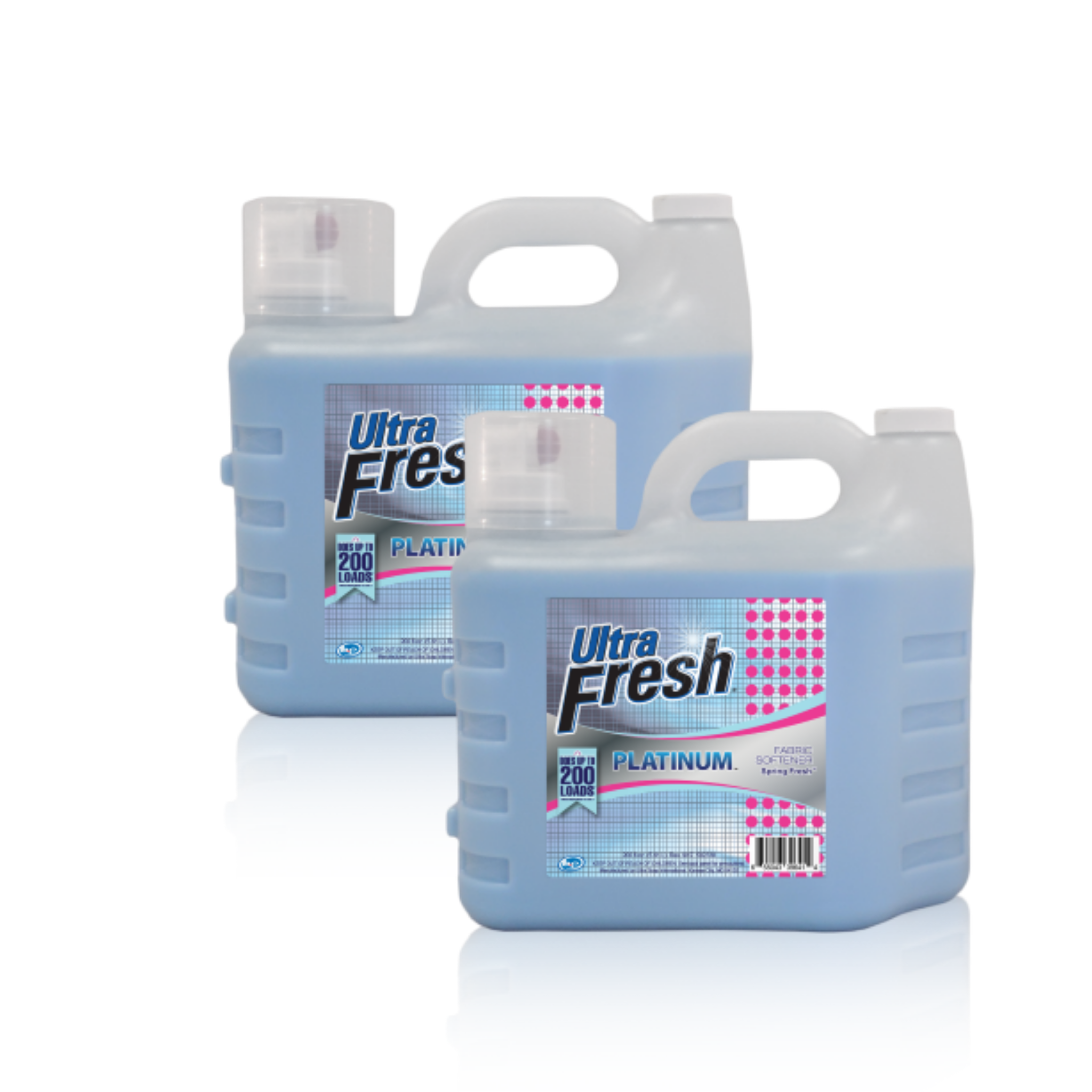 Ultra Fresh Platinum Spring Fresh Fabric Softener - 2x200 Ounce Club Pack